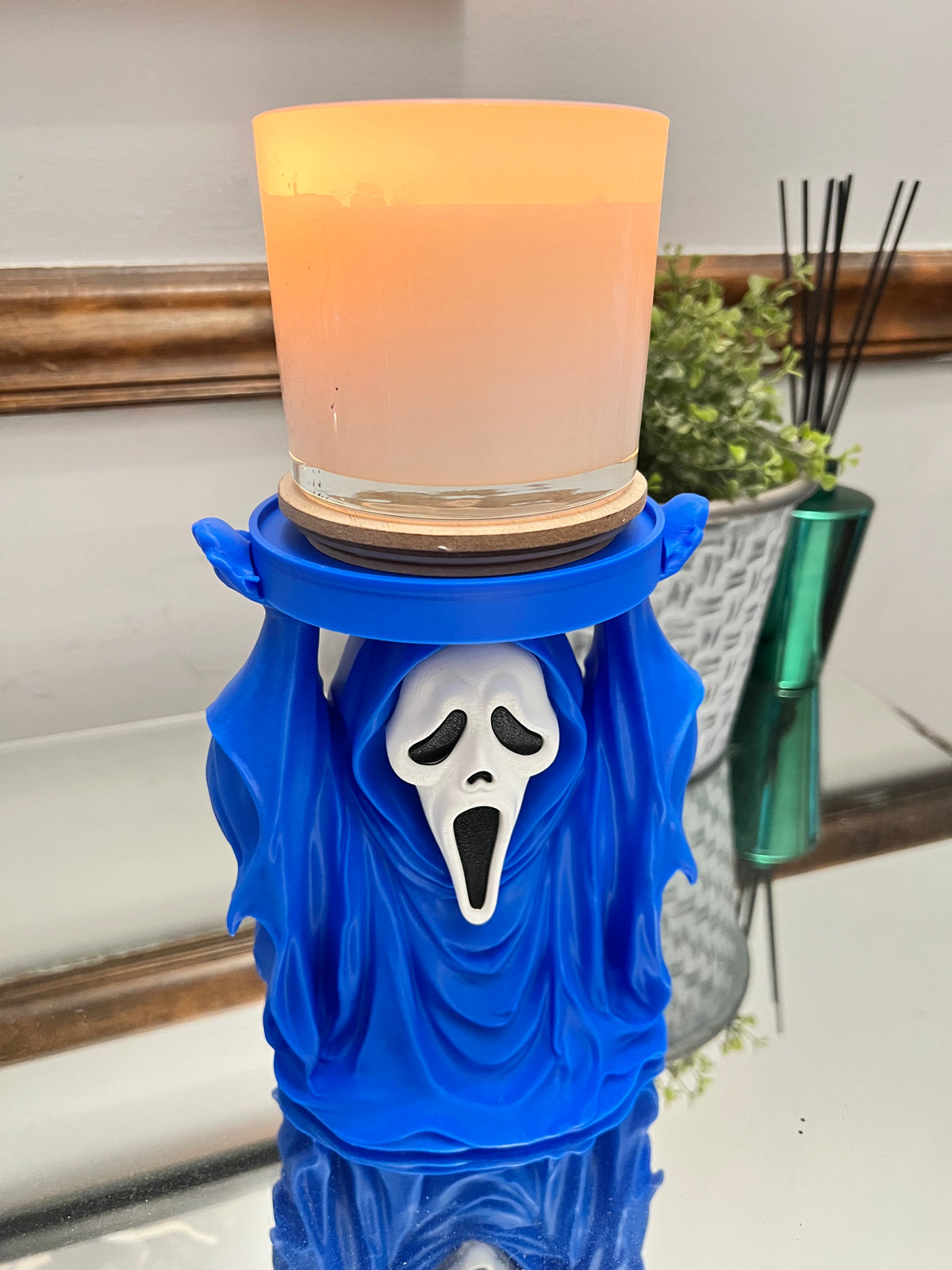 Ghosty Face 3-Wick Candle Holder | Daisie & Co.
