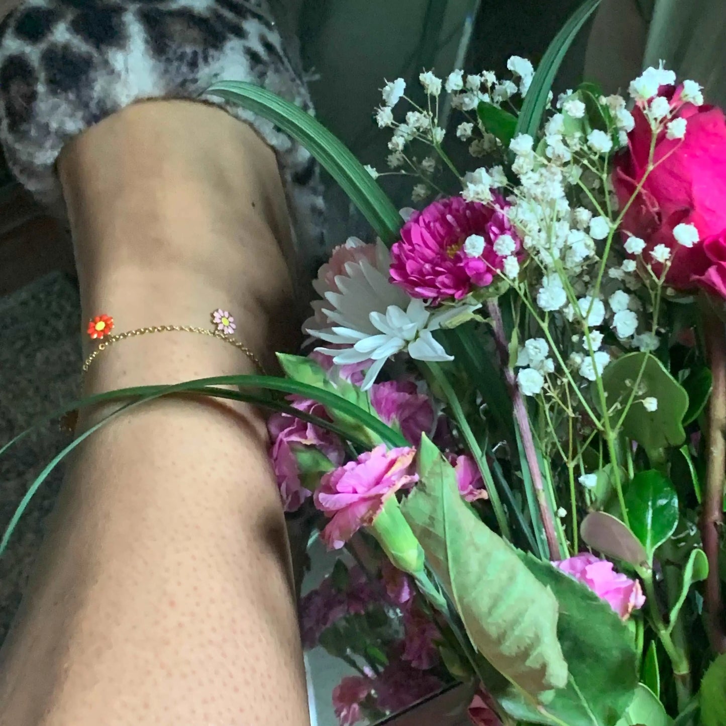 Flower Power Anklet Daisie Boutique