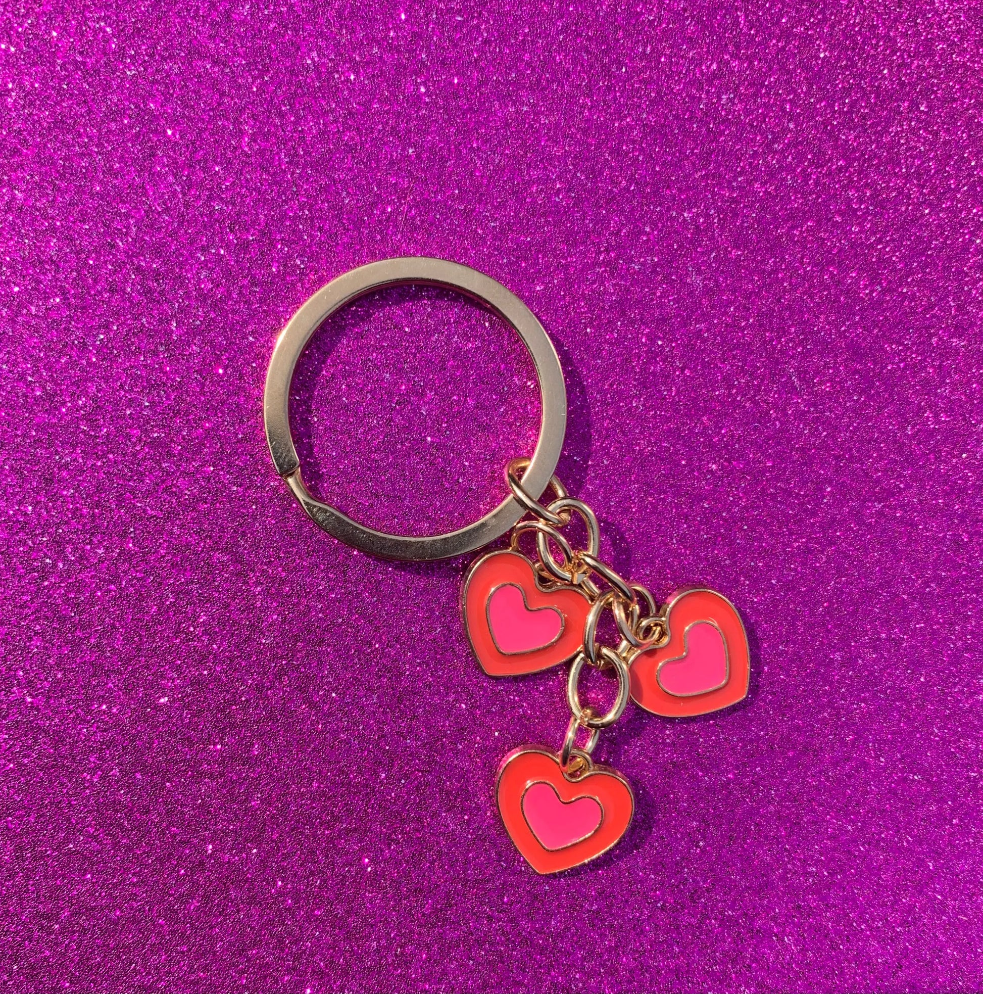 Dangle heart keychain 