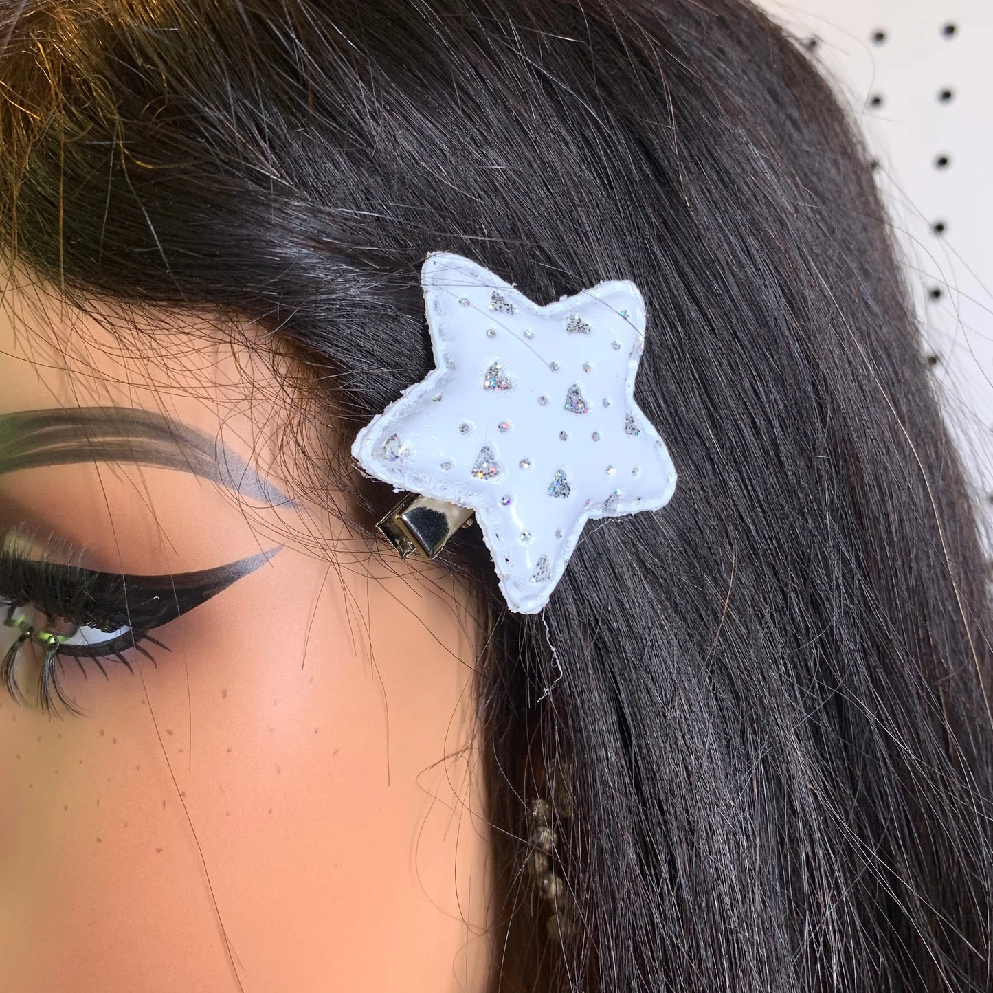 Star Hair Clip - White - Daisie Boutique