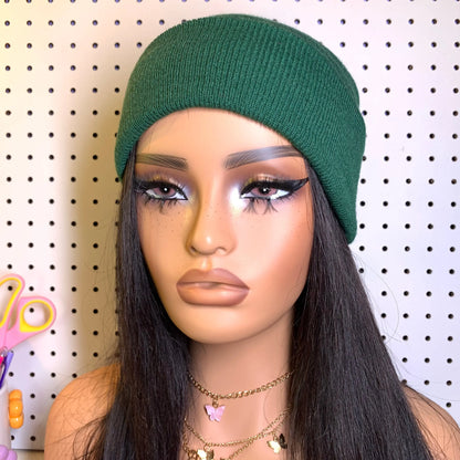 Basic B*tch Beanie - Forest Green - Daisie Boutique