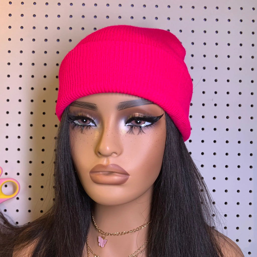 Basic B*tch Beanie - Pink - Daisie Boutique