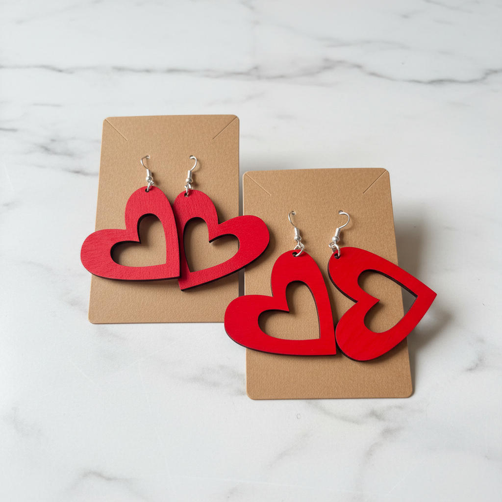 Love Heart Earrings Daisie Boutique