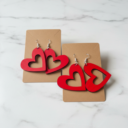Love Heart Earrings Daisie Boutique