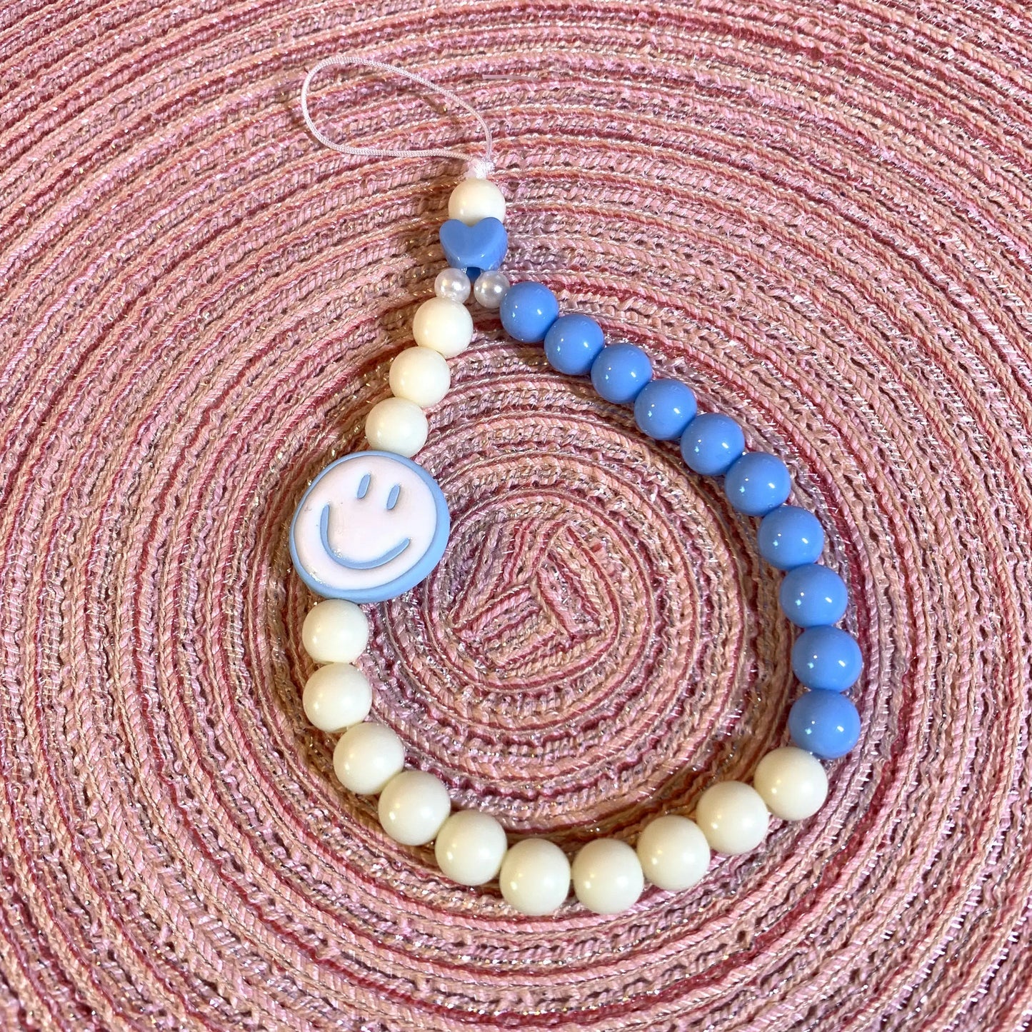 Smiley Phone Charm Chain - Daisie Boutique