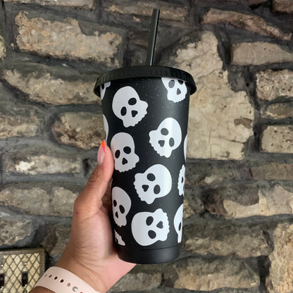 Skull 24 Oz. Cold Cup Daisie Boutique
