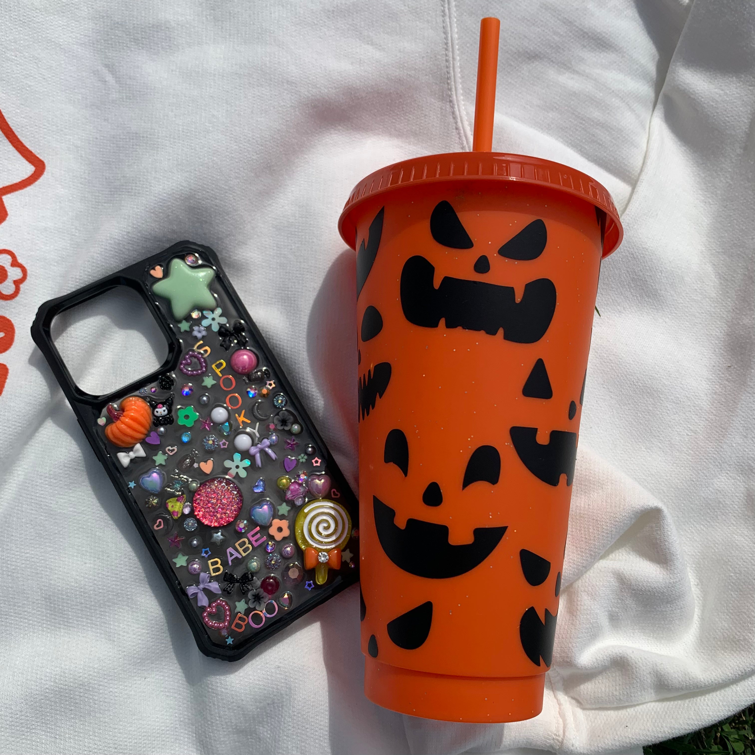 Jack-o-lantern Pumpkin 24 Oz. Cold Cup Daisie Boutique