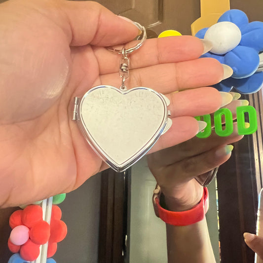 Mini Heart Mirror Keychain and Bag Charm Daisie Boutique