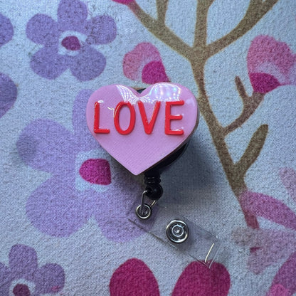 Love Valentines Badge Reel