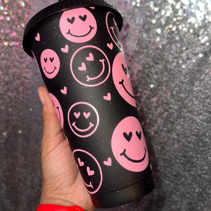 Heart Eyes - 24 Ounce Valentines Cold Cup Daisie Boutique