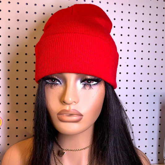 Basic B*tch Beanie - Red - Daisie Boutique