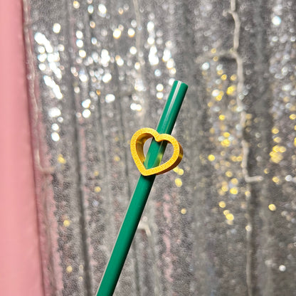 Cutie Heart Shaped Straw Topper