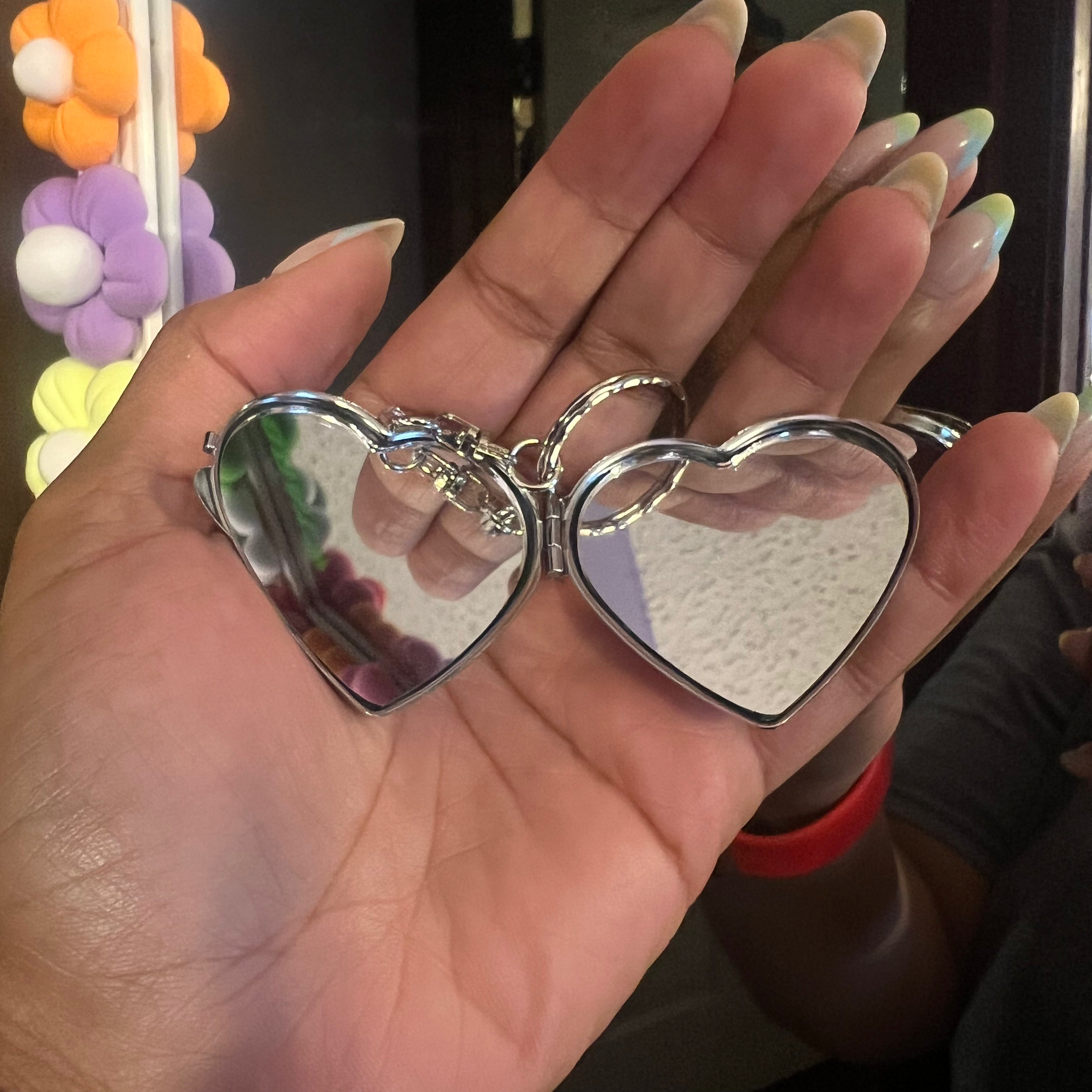Mini Heart Mirror Keychain and Bag Charm Daisie Boutique