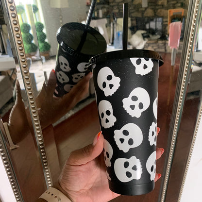 Skull 24 Oz. Cold Cup Daisie Boutique