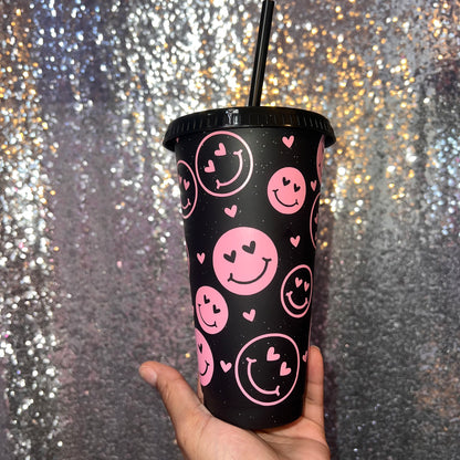 Heart Eyes - 24 Ounce Valentines Cold Cup Daisie Boutique