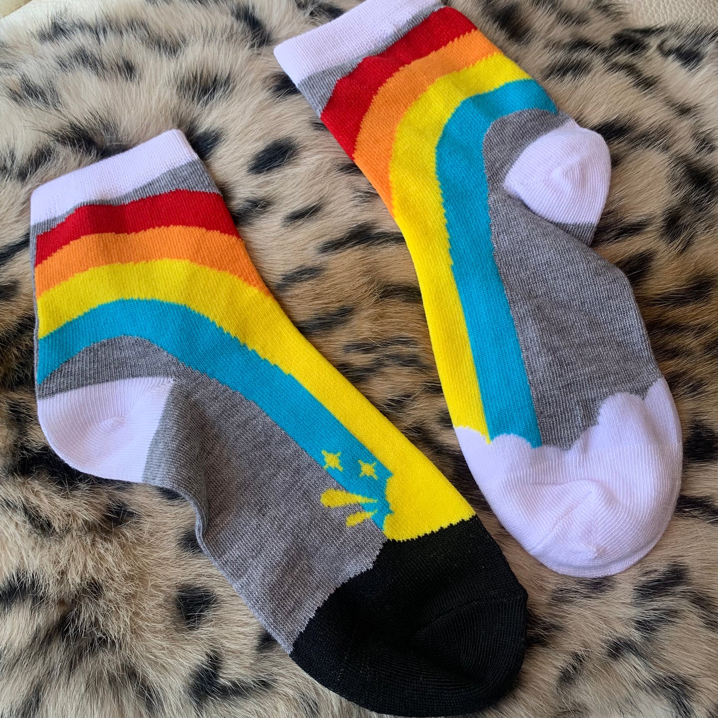 Cute Rainbow Socks (1 pack) Daisie Boutique