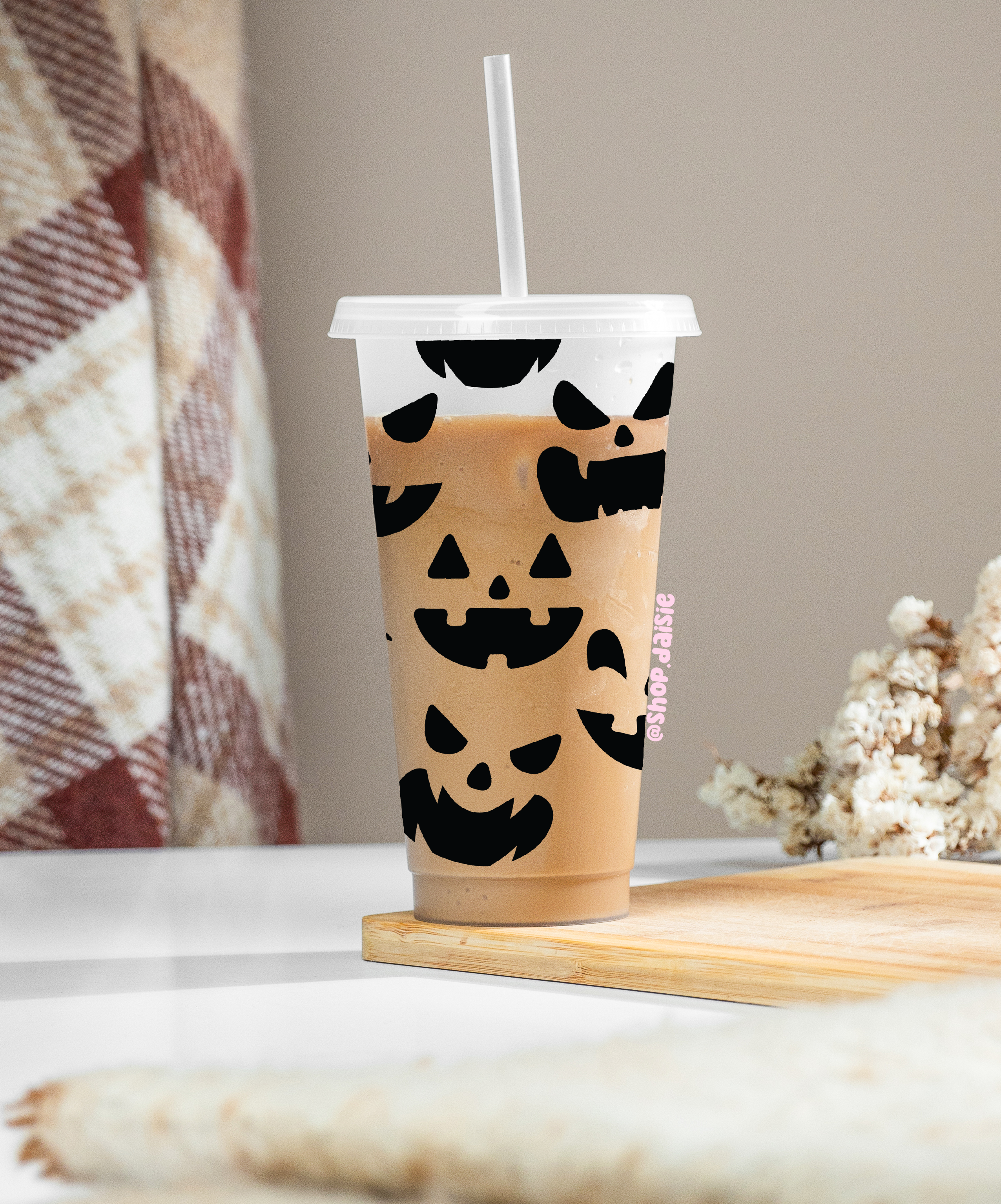Jack-o-lantern Pumpkin 24 Oz. Cold Cup Daisie Boutique