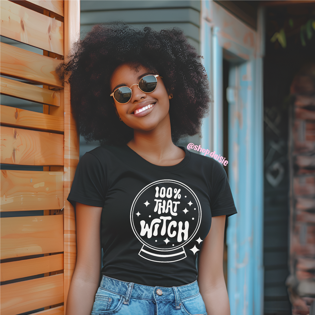 100 PERCENT That Witch - Cotton Unisex T-Shirt Daisie Boutique