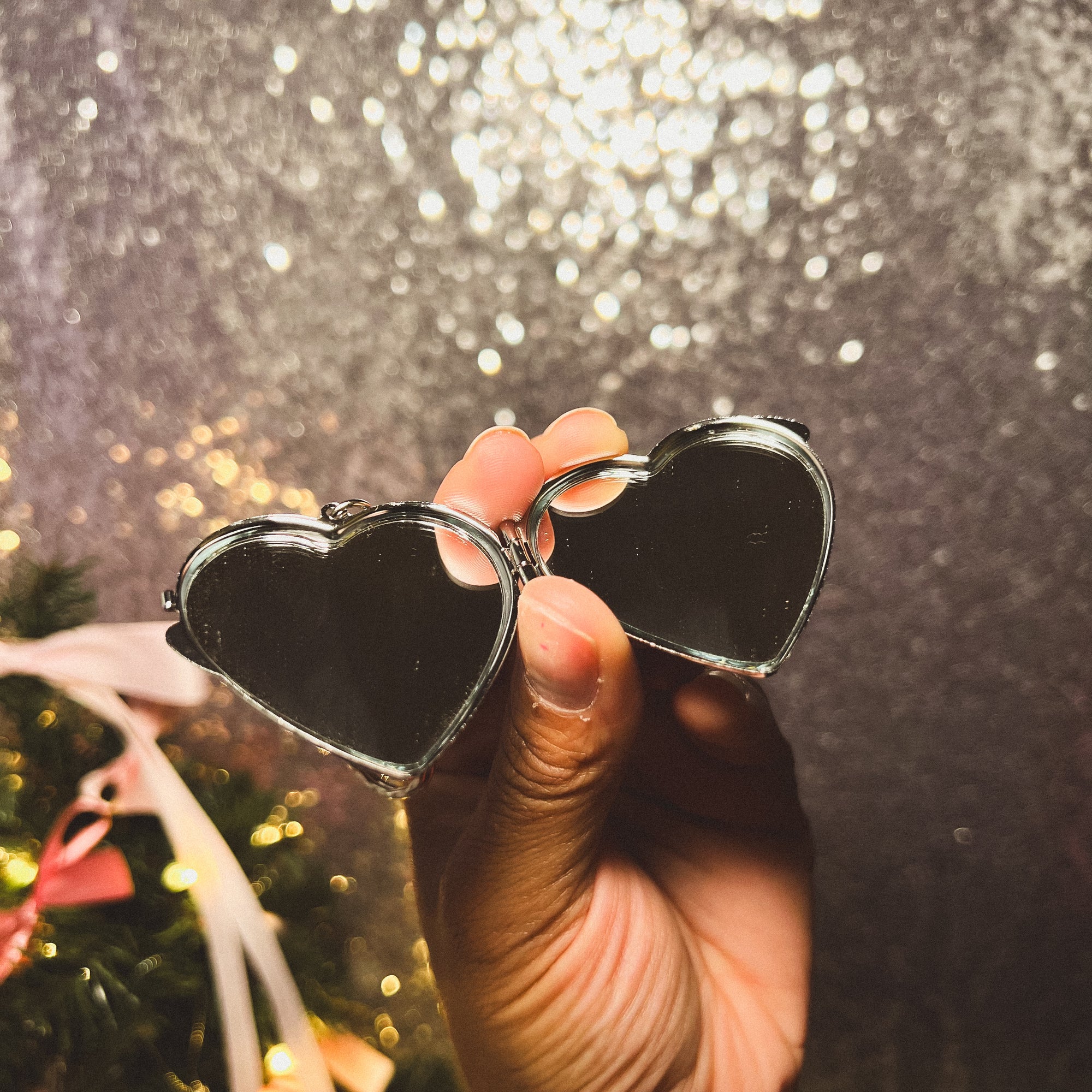 Mini Heart Mirror Keychain and Bag Charm Daisie Boutique
