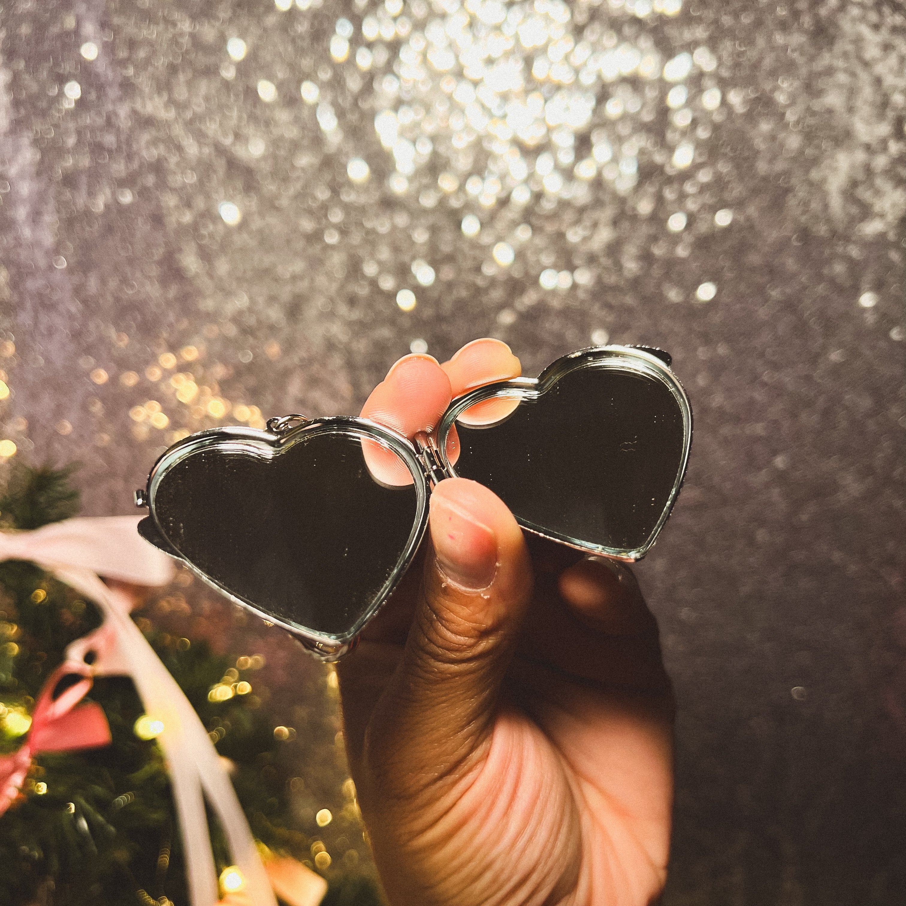 Mini Heart Mirror Keychain and Bag Charm Daisie Boutique