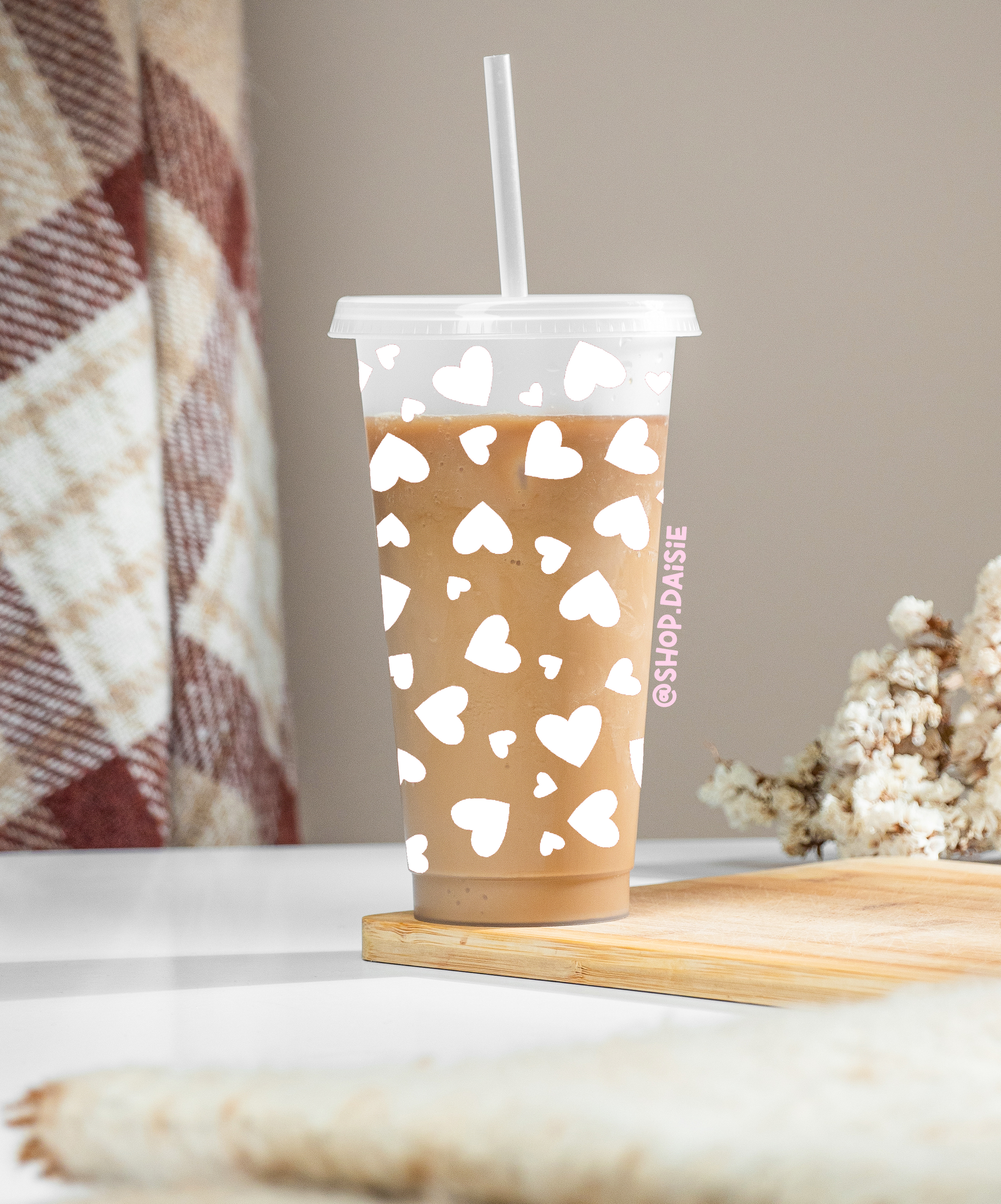 Love Heart 24 Ounce Cold Cup