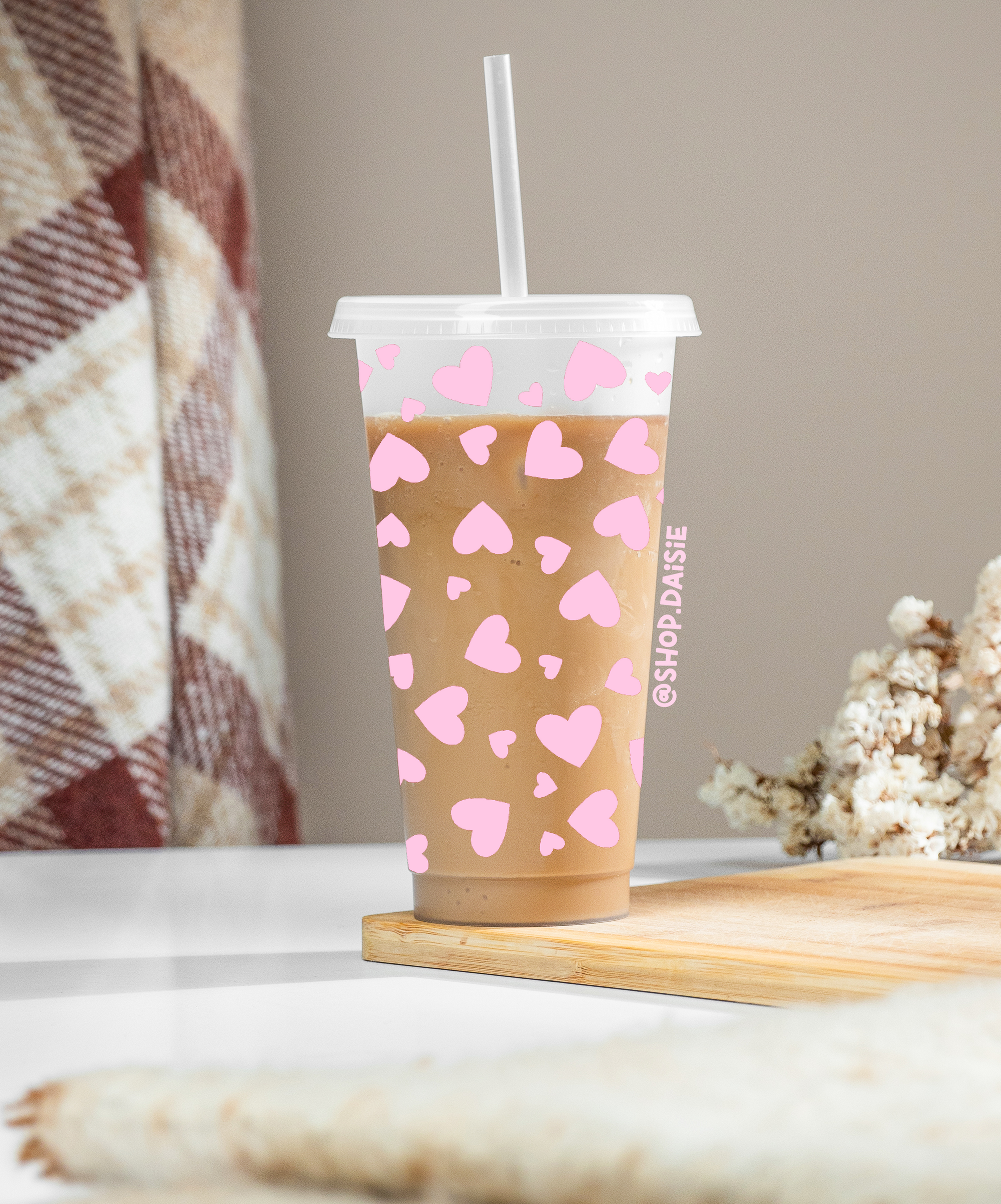 Love Heart 24 Ounce Cold Cup
