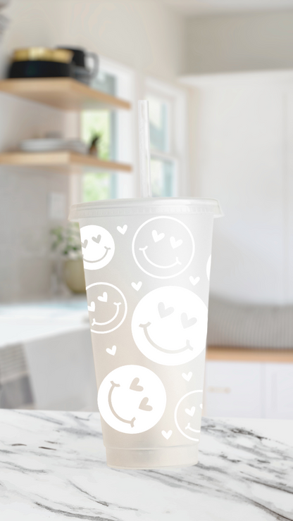 Heart Eyes - 24 Ounce Valentines Cold Cup Daisie Boutique