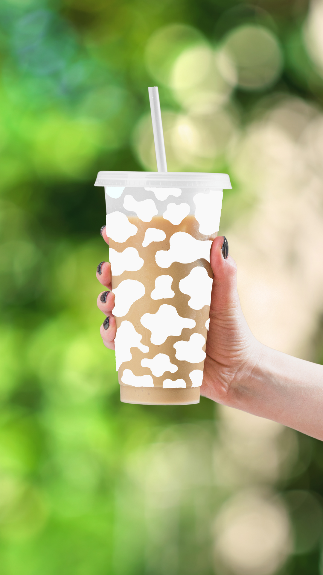 Cow Print - 24 Ounce Animal Print Cold Cup Daisie Boutique