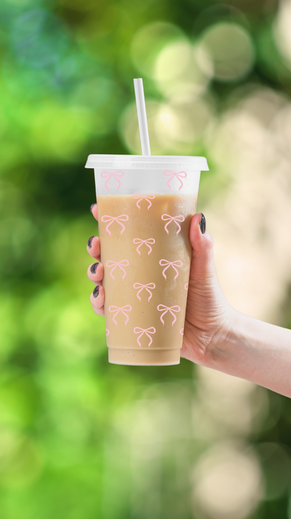 Cutie Bow - 24 Ounce Coquette Cold Cup Daisie