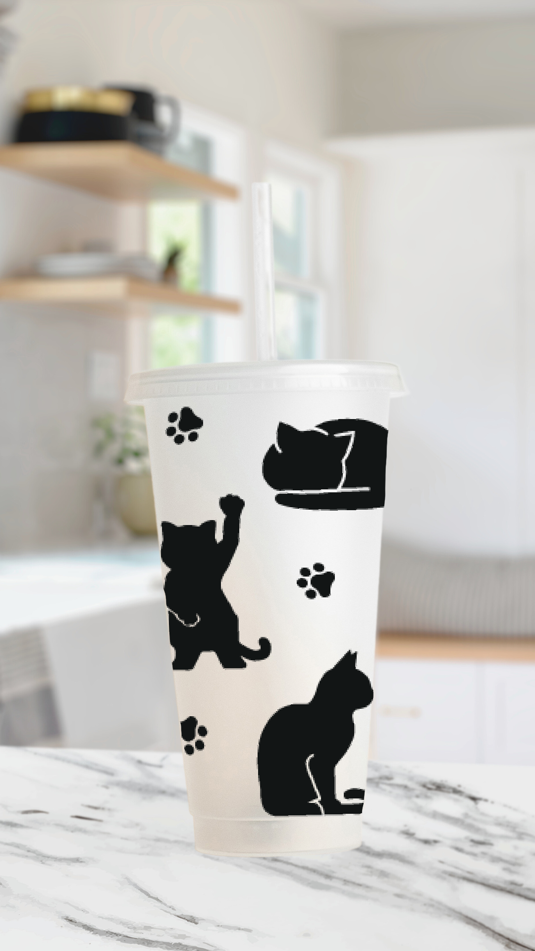 Kitty cat cold cup Daisie Boutique
