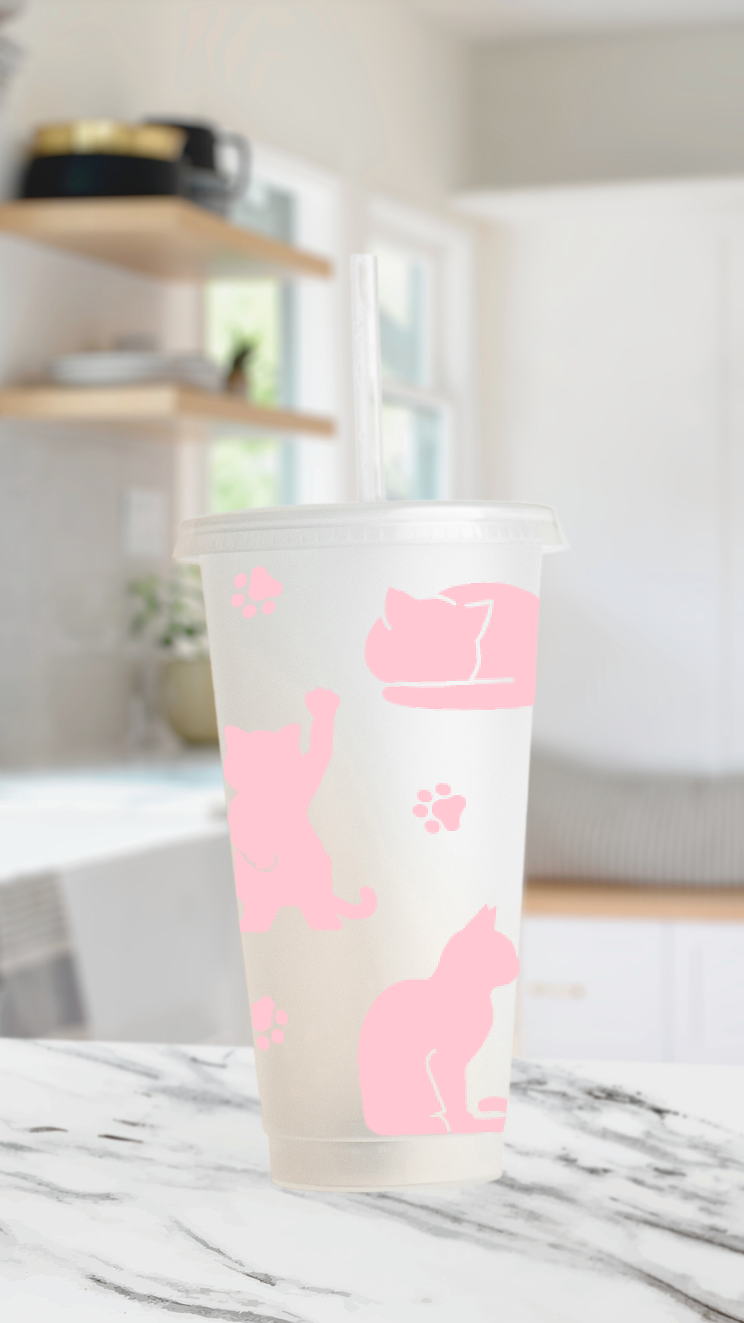 Kitty cat cold cup Daisie Boutique