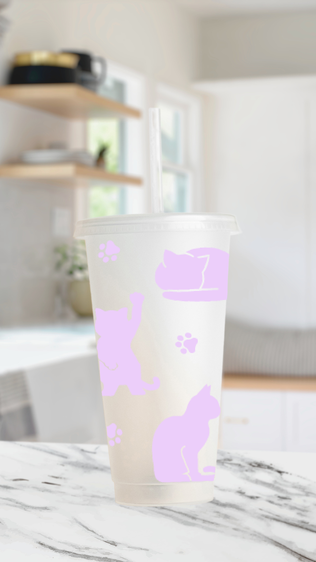 Kitty cat cold cup Daisie Boutique