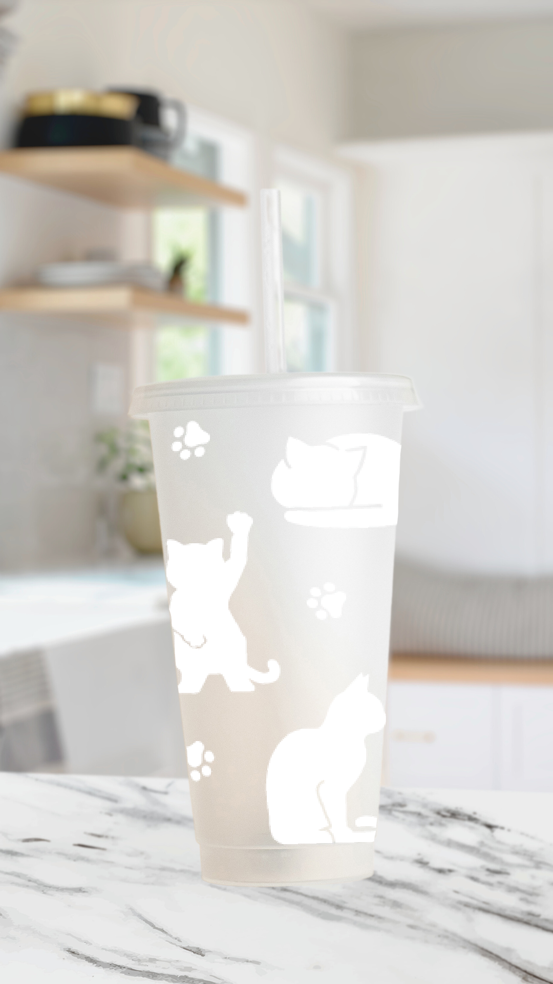 Kitty cat cold cup Daisie Boutique