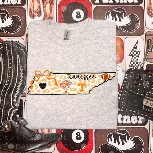 Tennessee Volunteer State Cute Orange Graphic DOWNLOAD ONLY Daisie Boutique