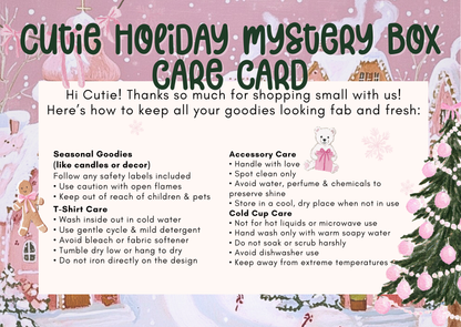 Cozy Christmas Cutie Box- 1 TShirt + 3 Festive items Inside! Daisie Boutique