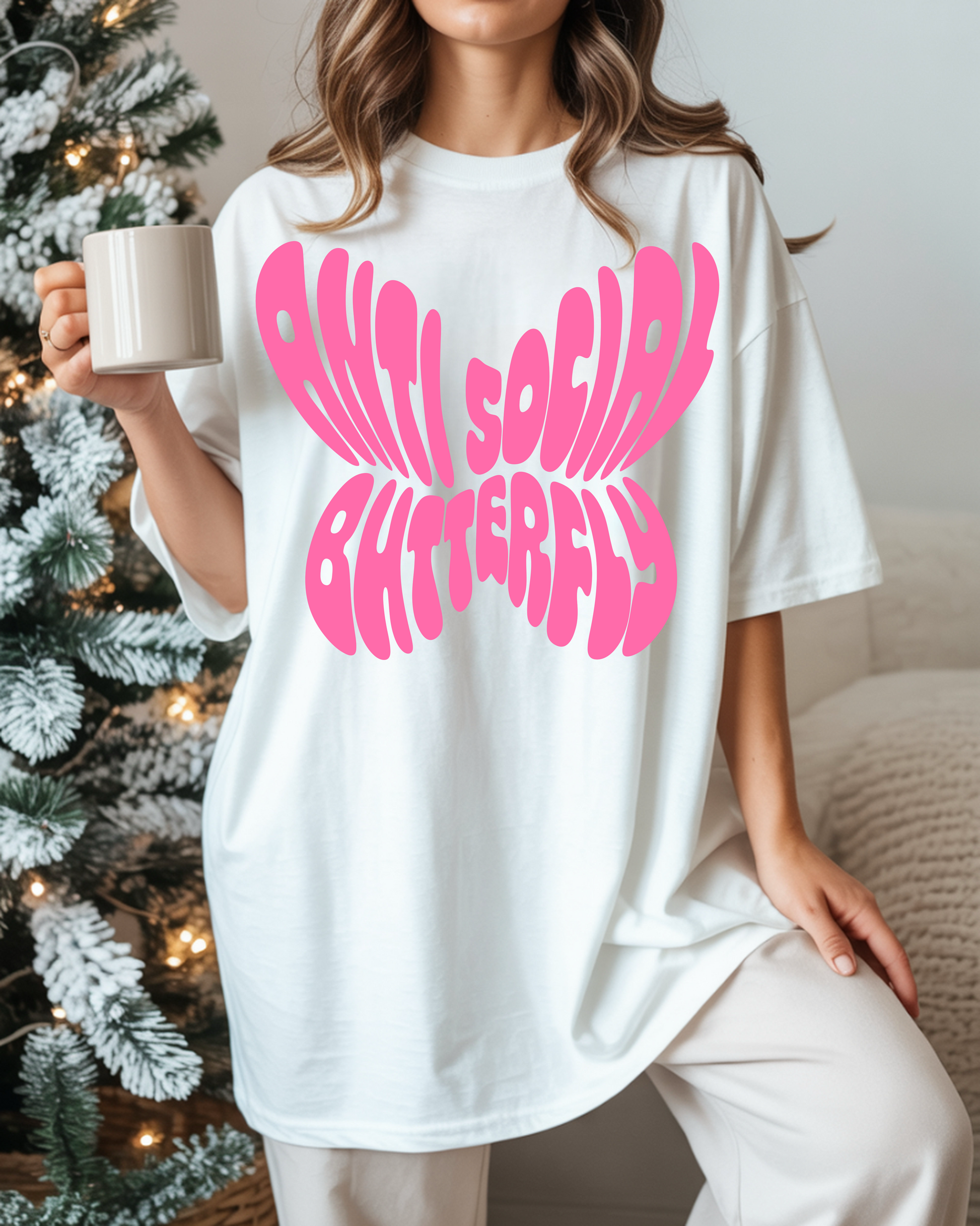 Antisocial Butterfly Graphic Tee Daisie Boutique