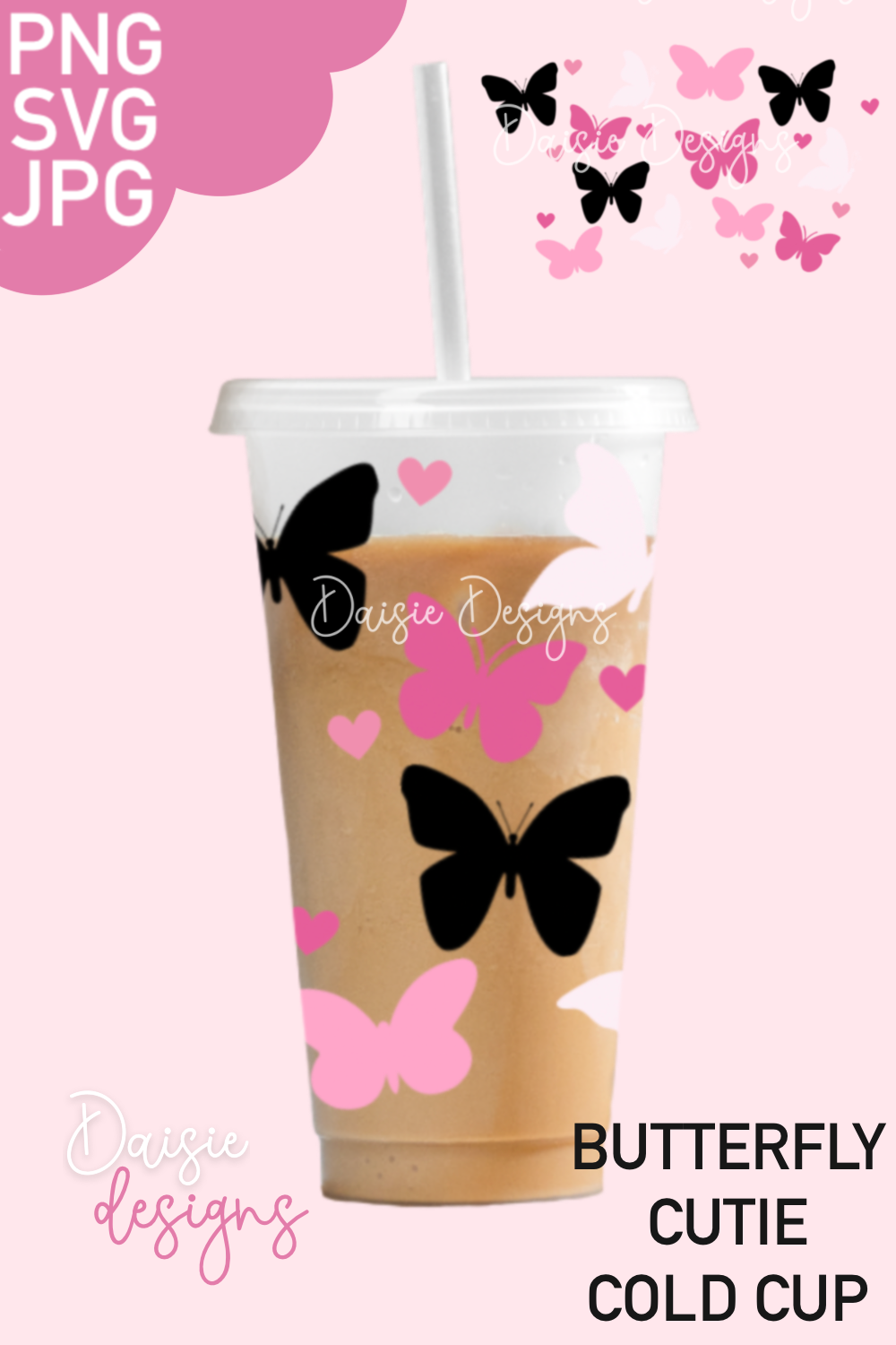 Butterfly Cutie Tapered Cup Design Daisie Designs