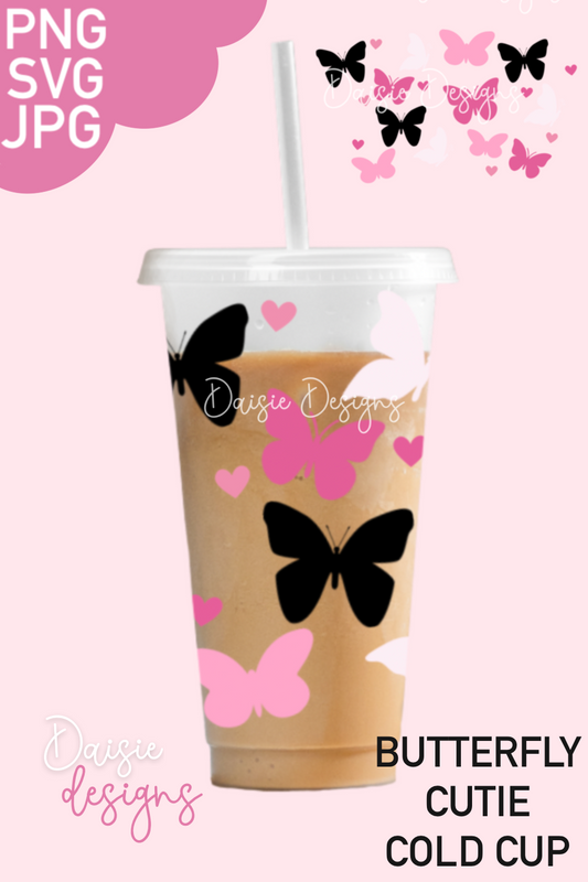 Butterfly Cutie Tapered Cup Design Daisie Designs