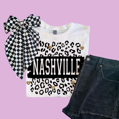 Nashville Glitter Leopard Print Tee Daisie Boutique