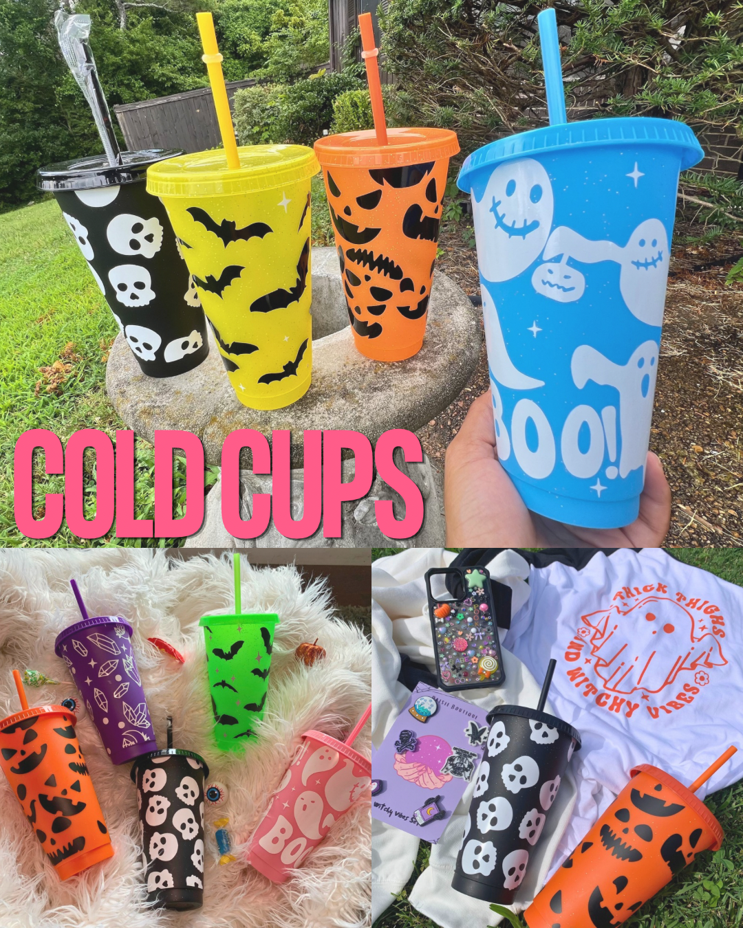 Halloween & Summerween Shirt, Cup and Accessory Bundle – 5 Girly themed Items | Daisie & Co.