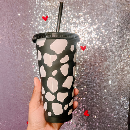 Cow Print - 24 Ounce Animal Print Cold Cup