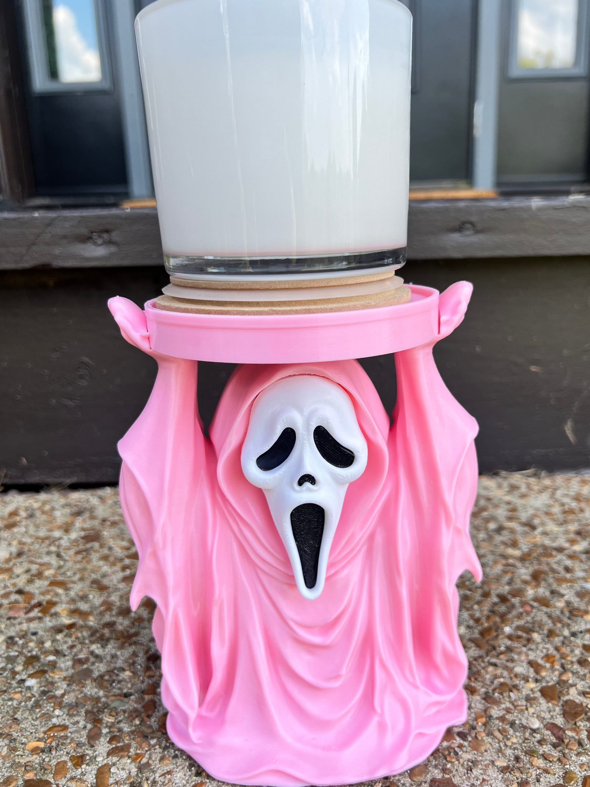 Ghosty Face 3-Wick Candle Holder | Daisie & Co.