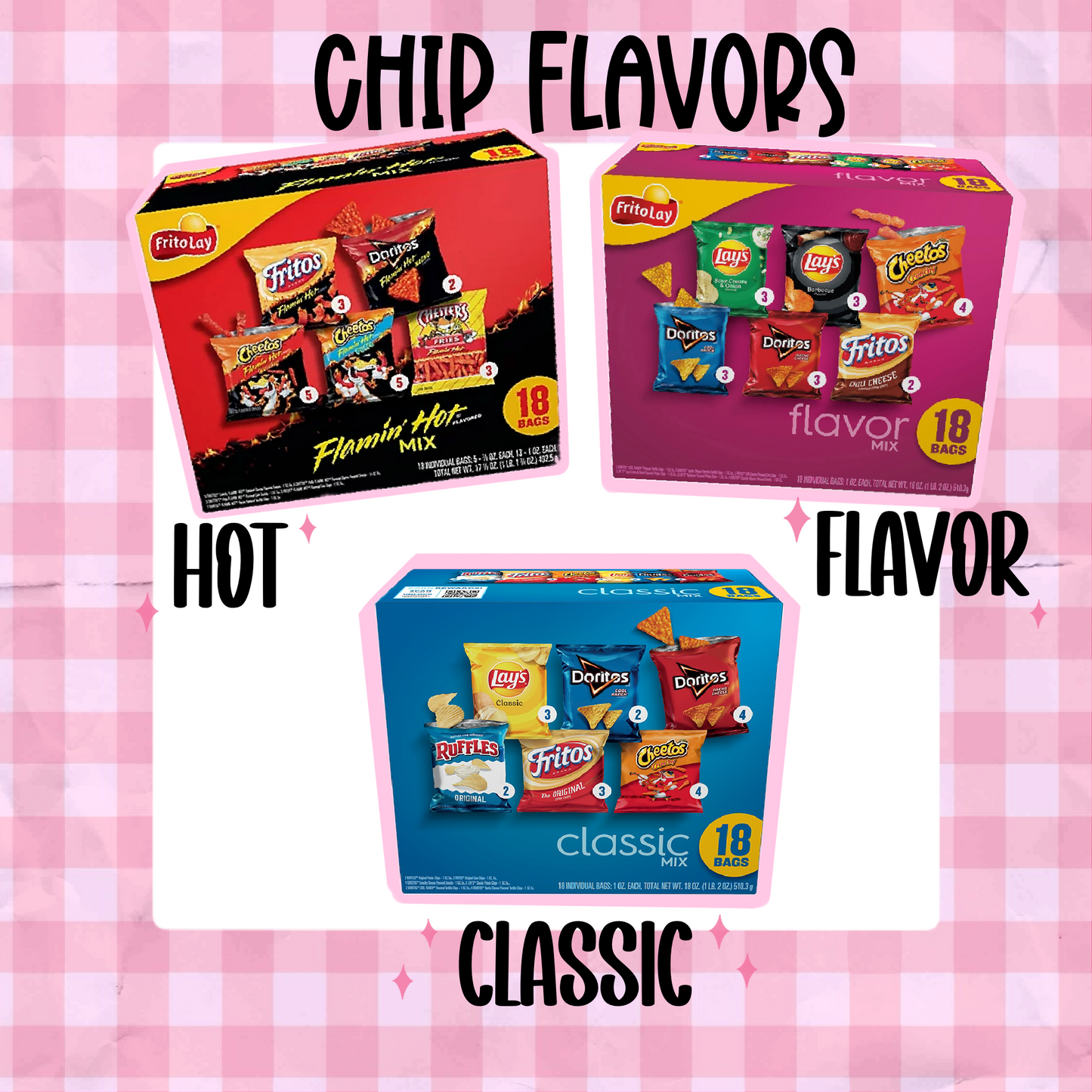 Custom Chip Bags - Party Snack Table Favors (18 count) Daisie Boutique