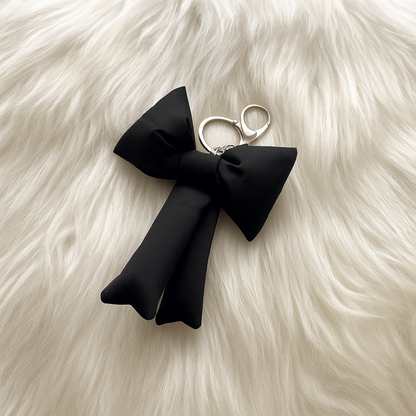 Black bow charm