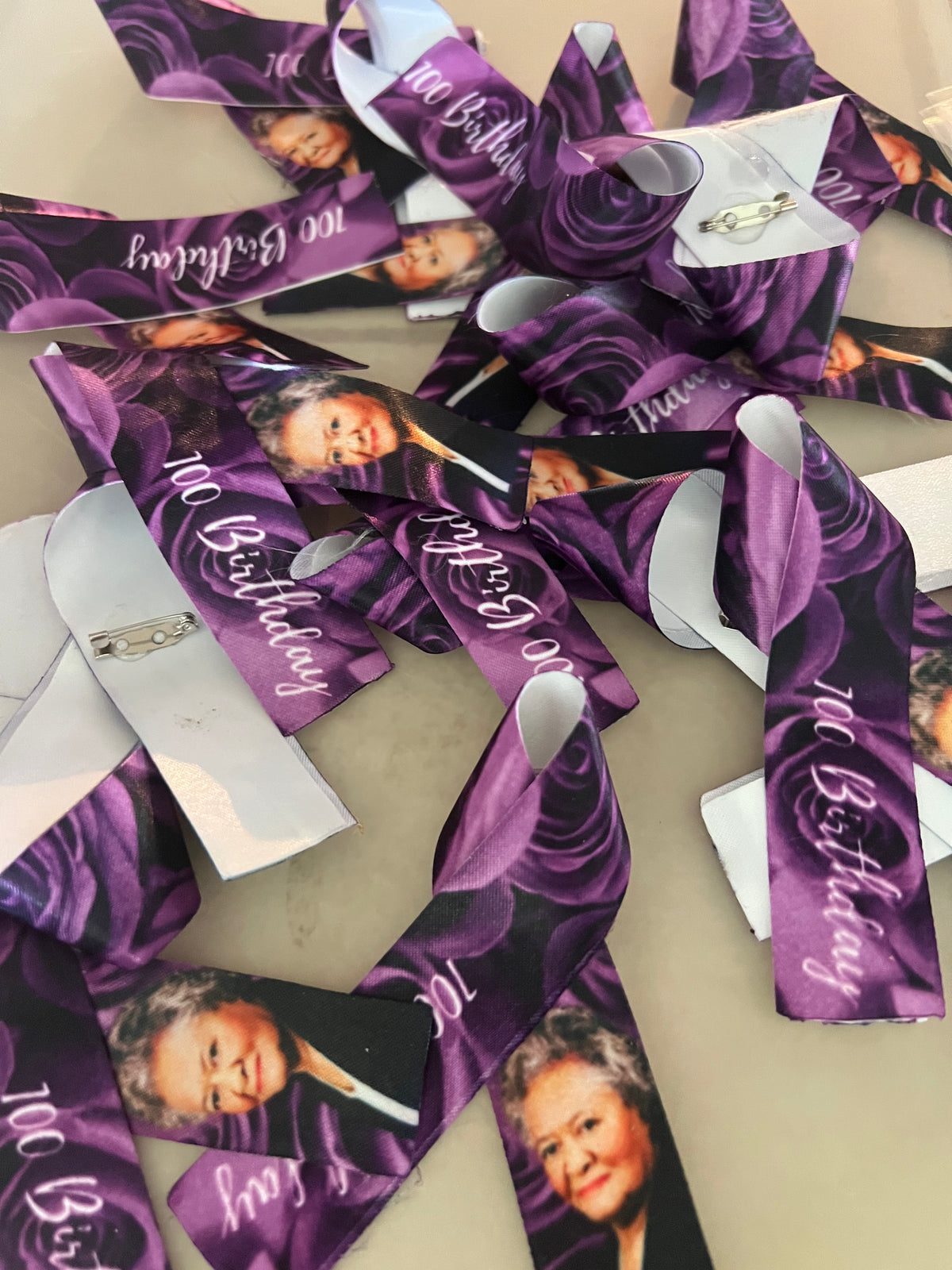 Custom Memorial Ribbon Pins 12 Count Daisie Boutique