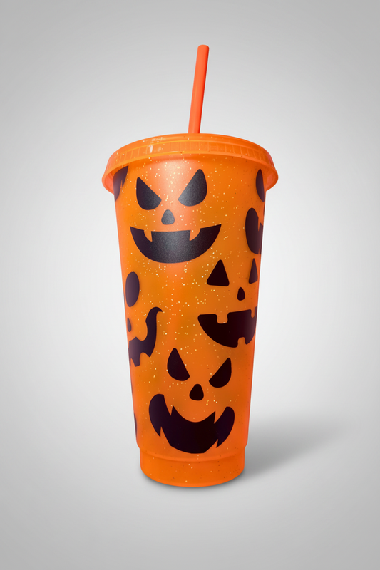 Jack-o-lantern Pumpkin 24 Oz Cold Cup Daisie Boutique