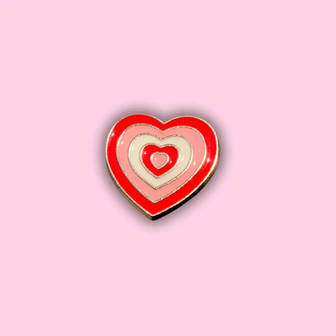 Red Gradient Heart Pin Daisie