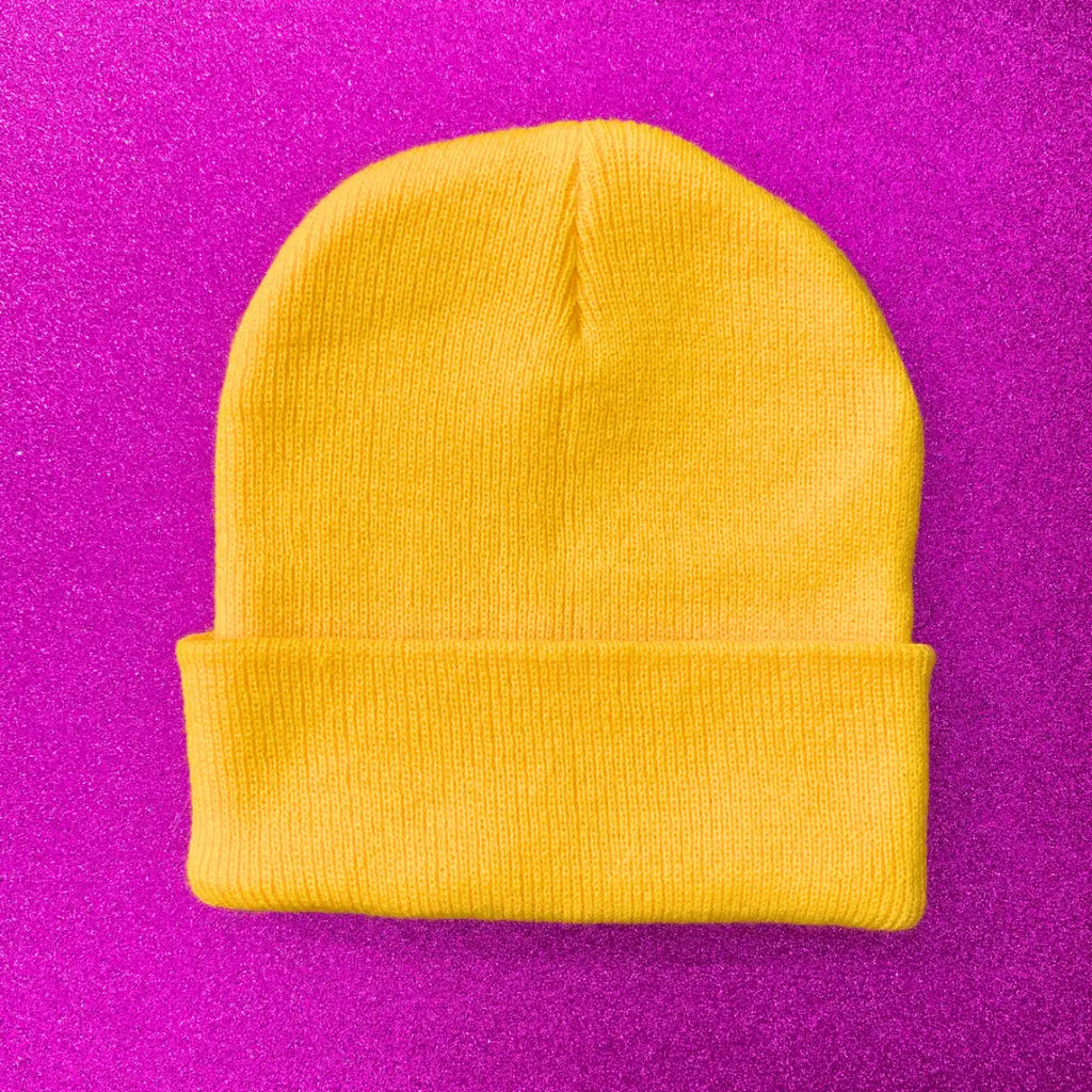 Yellow Basic B*tch Beanie