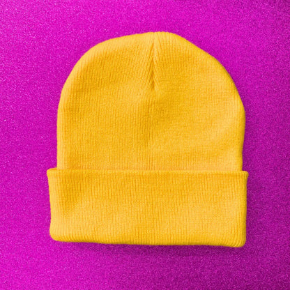 Yellow Basic B*tch Beanie