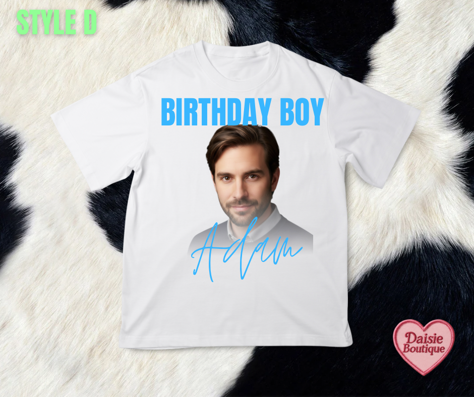 CUSTOM Birthday Boy Graphic Tee Daisie Boutique